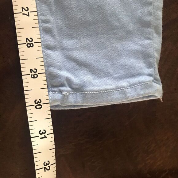 Vibrant‎ MIU Jeans Distressed Light Blue Skinny Legs High Rise Size 11 - Picture 9 of 9